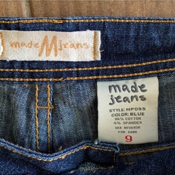Made Jeans blue denim bootcut jeans size 9 - Picture 5 of 10